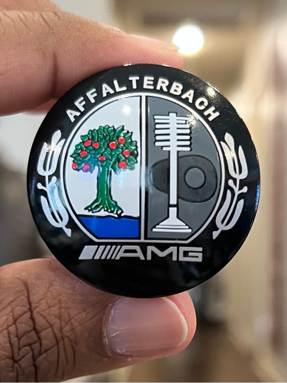 ///AMG Black & Chrome Car Auto Start Stop Push Button Engine Ignition Ring Cover